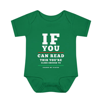 If You Can Read This Eye Chart Infant Baby Rib Bodysuit