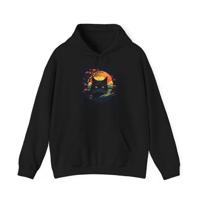 Creepy Black Cats 4 Heavy Blend™ Hooded Sweatshirt