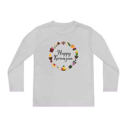 Happy Kwanzaa Wreath Youth Long Sleeve Tee