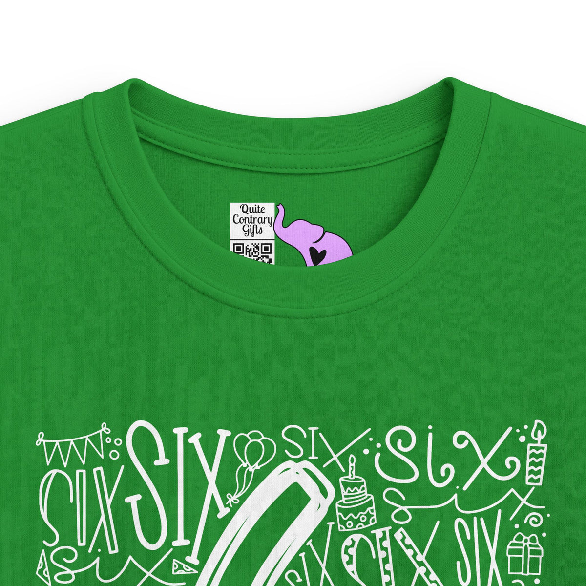 I Am Six Typography Youth Softstyle Tee