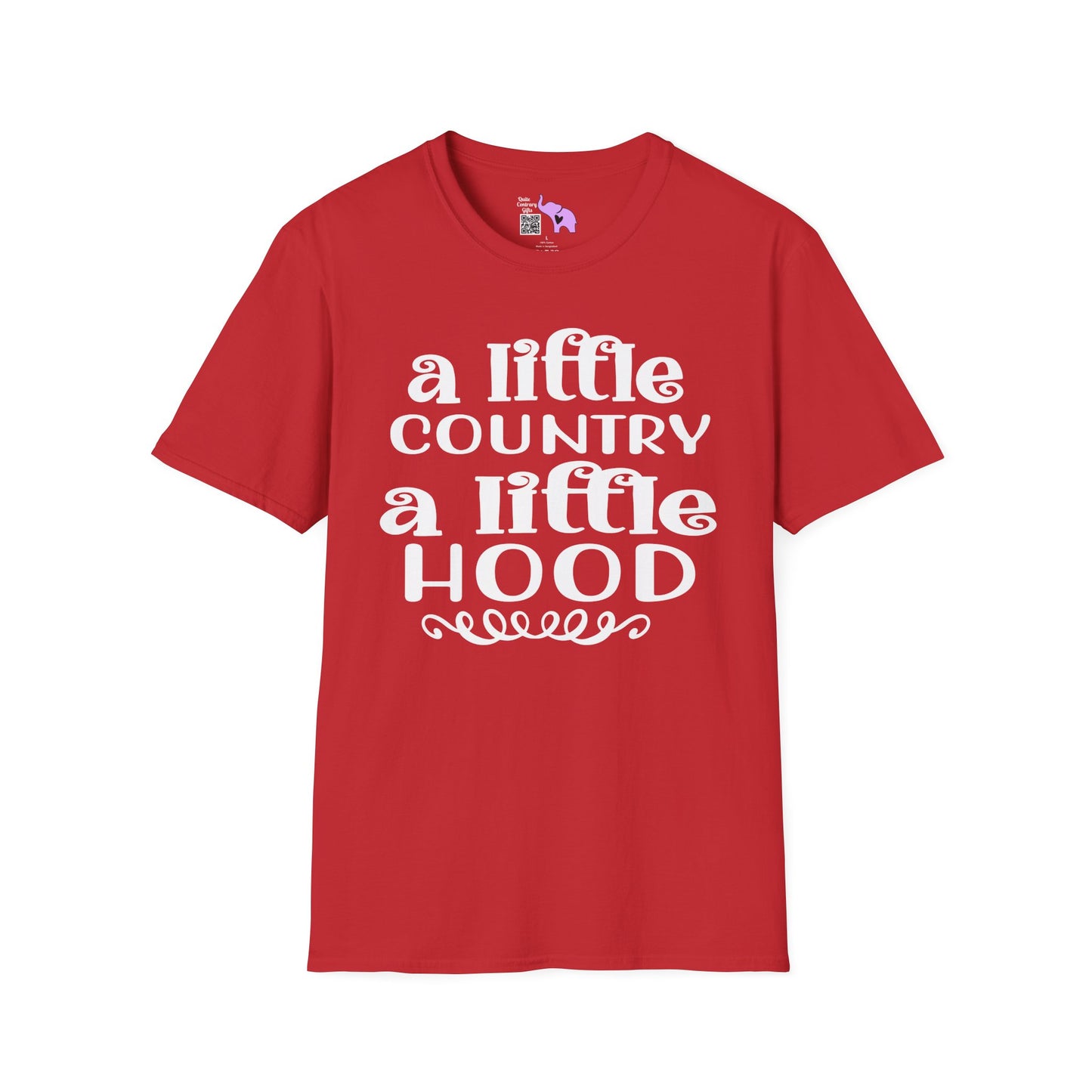 A Little Country A Little Hood Adult T-shirt