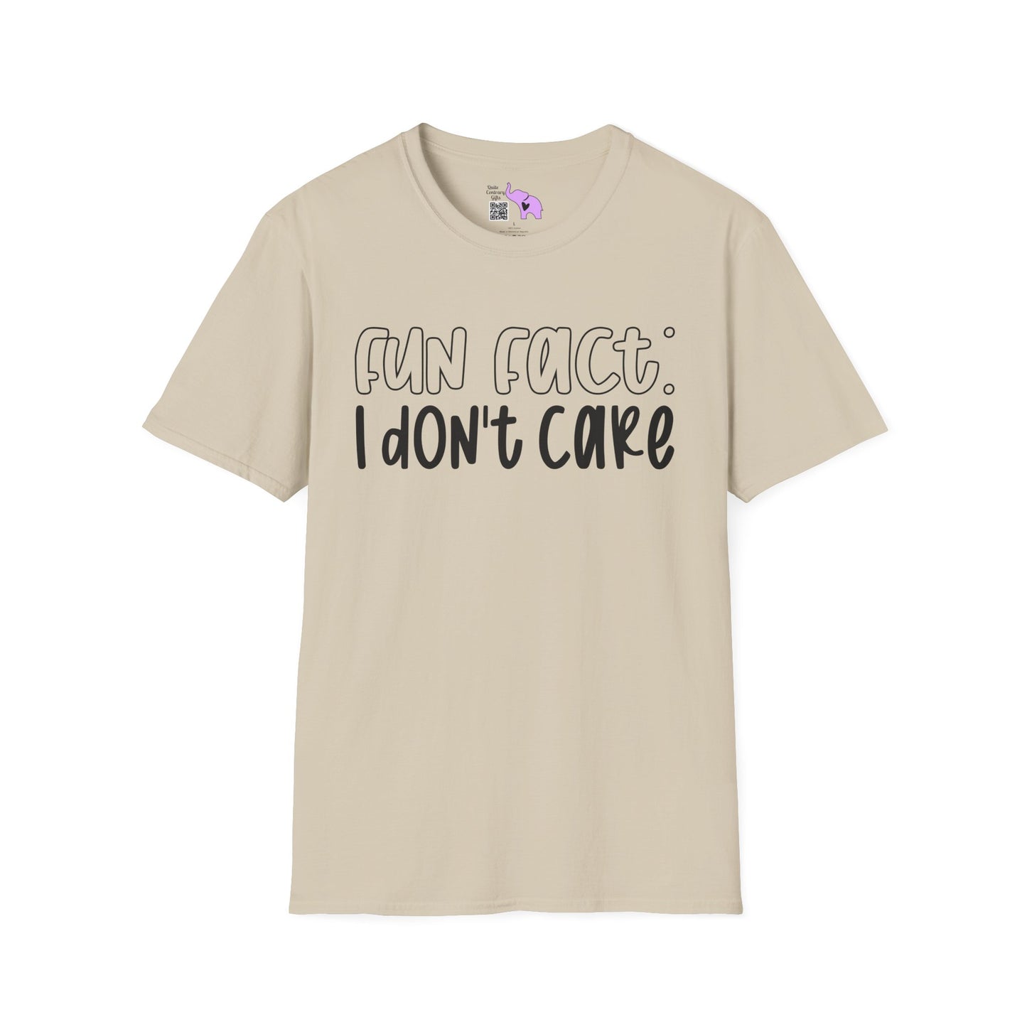 Fun Fact I Don't Care Adult T-shirt