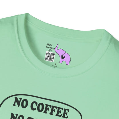 No Coffee No Talkee Adult T-shirt