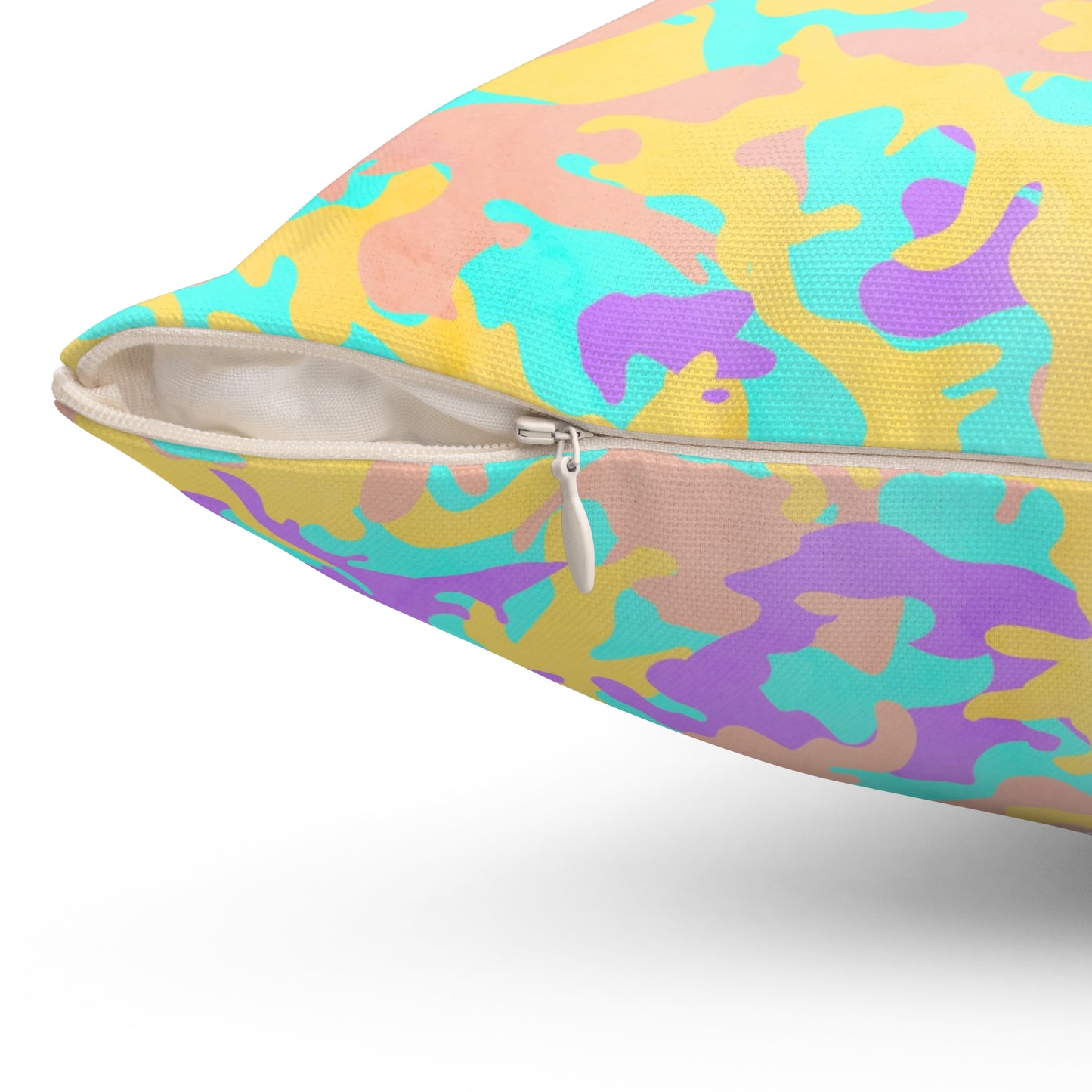 Dreamsicle Camo Throw Pillow