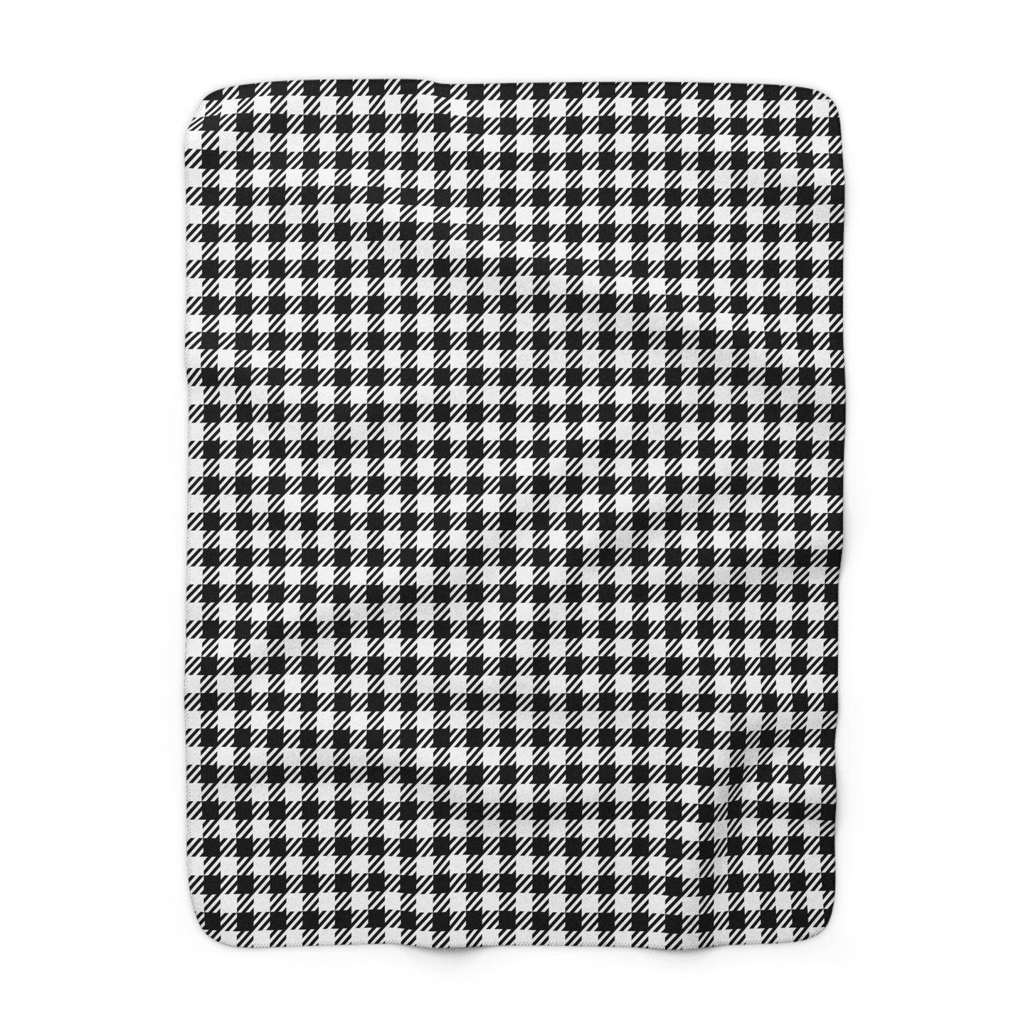 Black & White Balance Sherpa Fleece Blanket