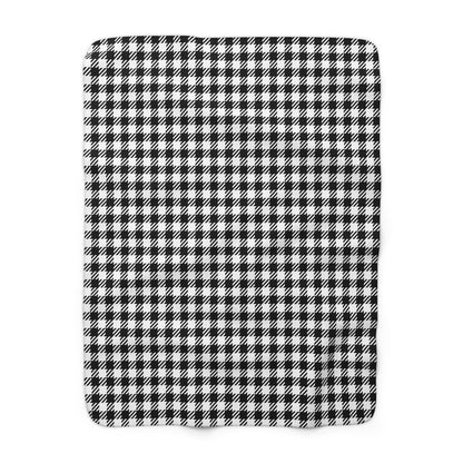 Black & White Balance Sherpa Fleece Blanket
