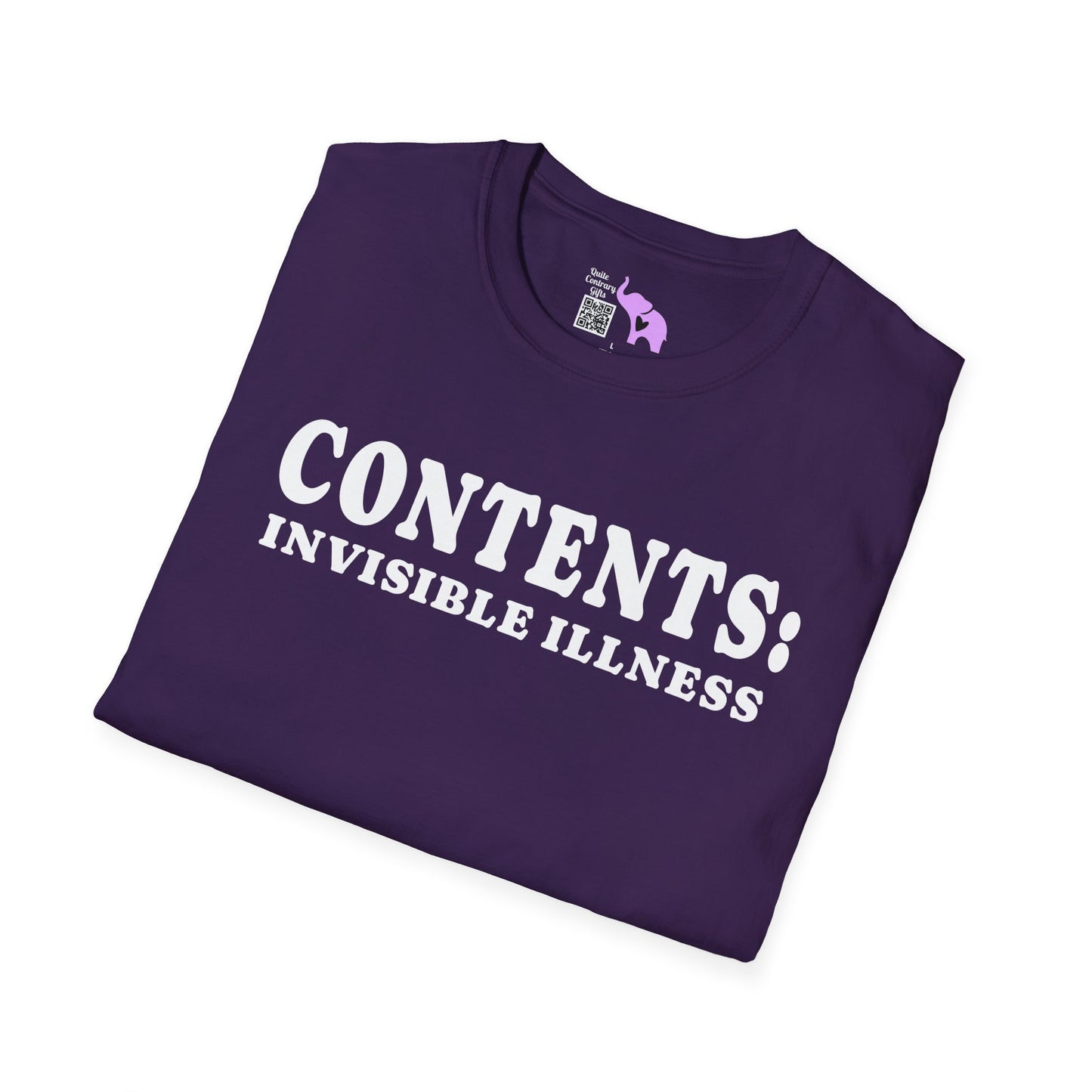 Contents: Invisible Illness Adult T-shirt