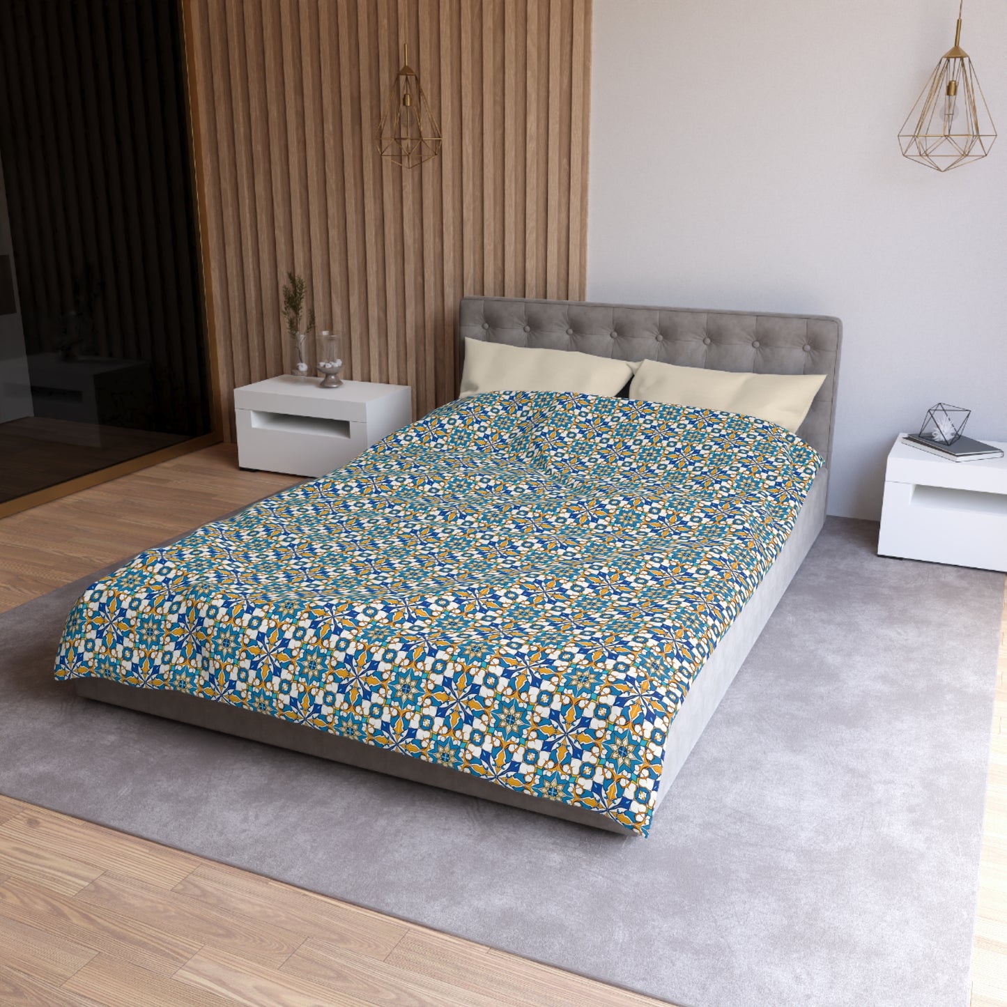 Talavera Sunburst Microfiber Duvet Cover