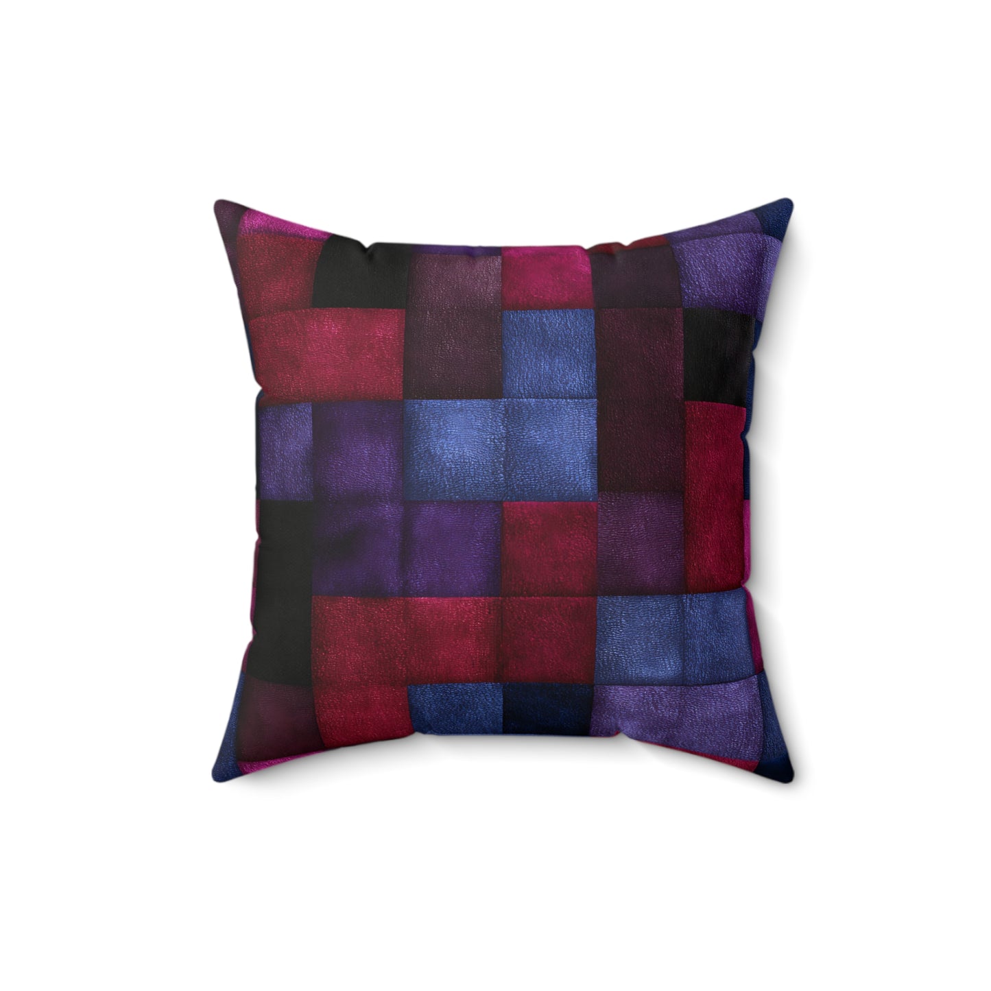 Velvet Mosaic Print Throw Pillow
