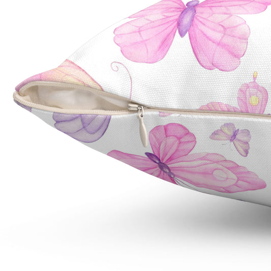 Pastel Butterfly Dreams Throw Pillow