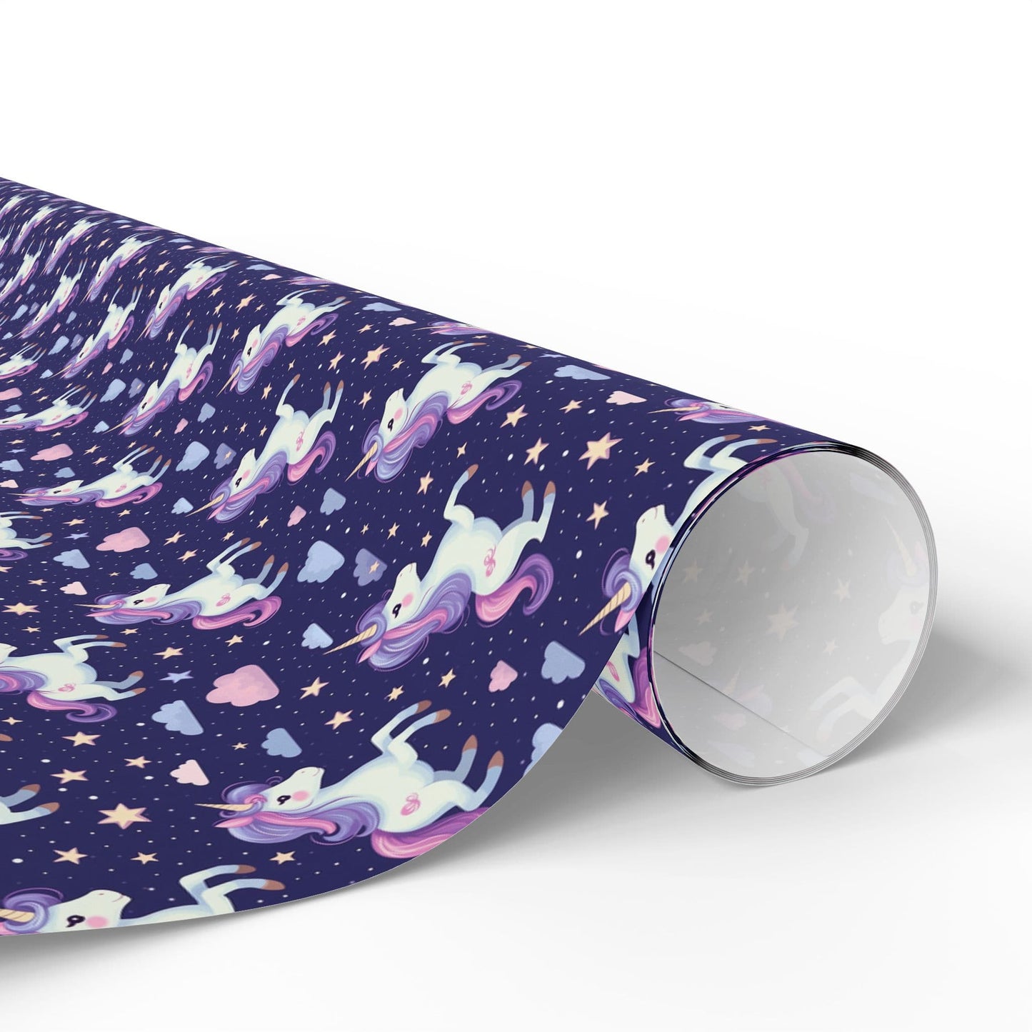 Starlight Unicorn Parade Wrapping Paper