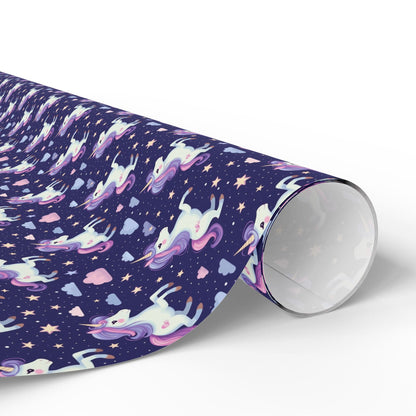 Starlight Unicorn Parade Wrapping Paper