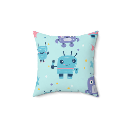 Robo Galaxy Giggles Throw Pillow