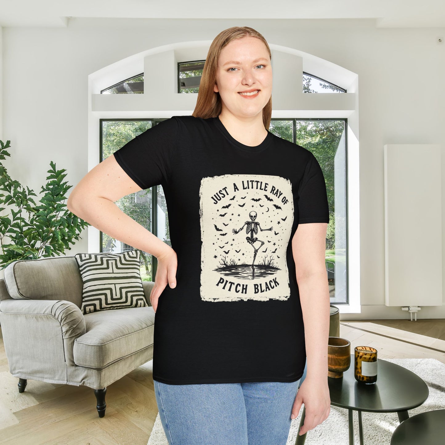 Just A Little Ray of Pitch Black Adult T-shirt