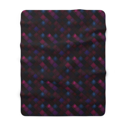 Velvet Patchwork Print Fleece Blanket