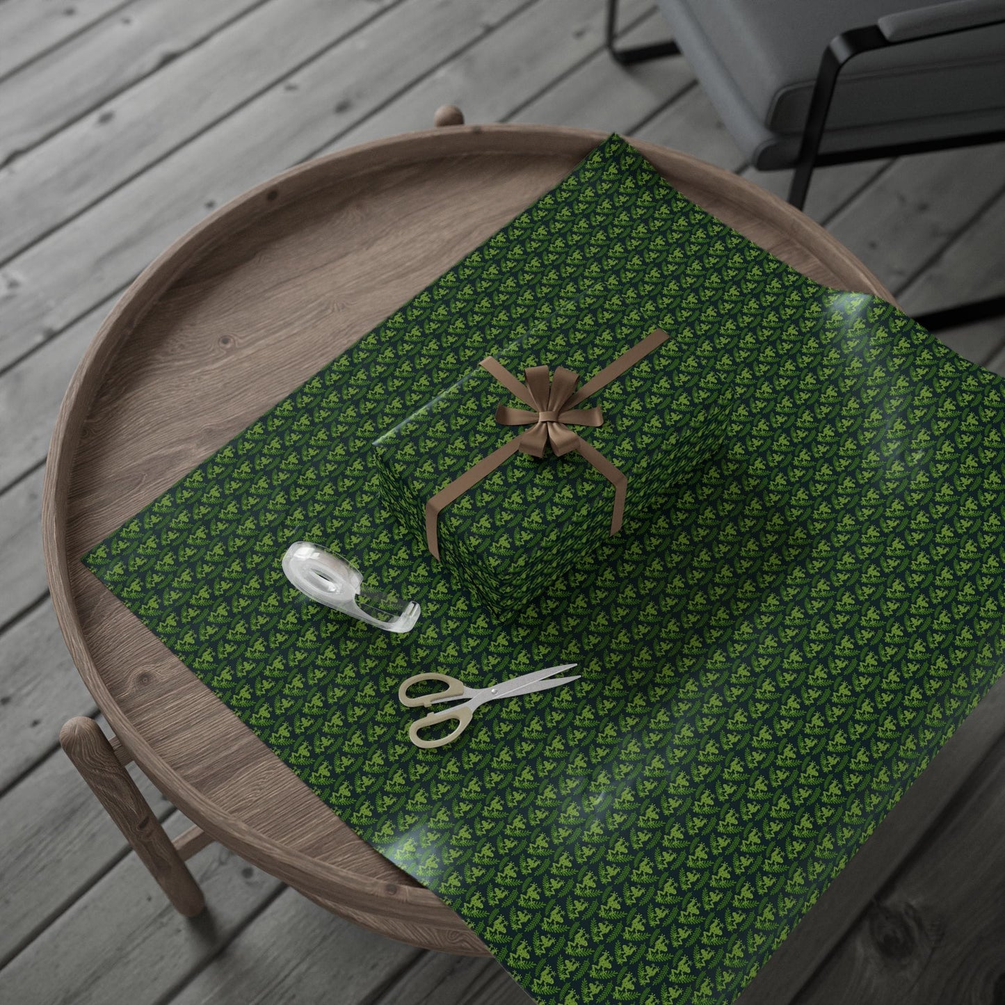 Emerald Canopy Frogs Wrapping Paper