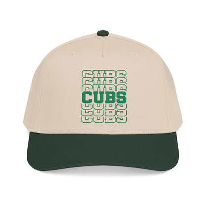Cubs Stacked Letters Mid Profile Baseball Cap