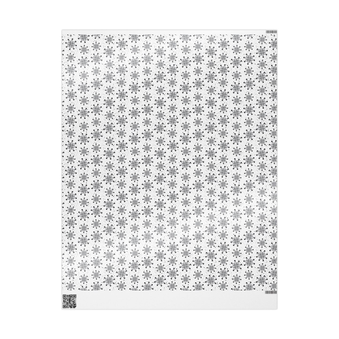 Skull Snowflakes Wrapping Paper