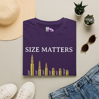 Size Matters (Ammo) Adult T-shirt