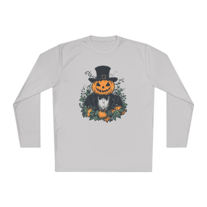 Halloween Pumpkin Man Adult Long Sleeve Tee
