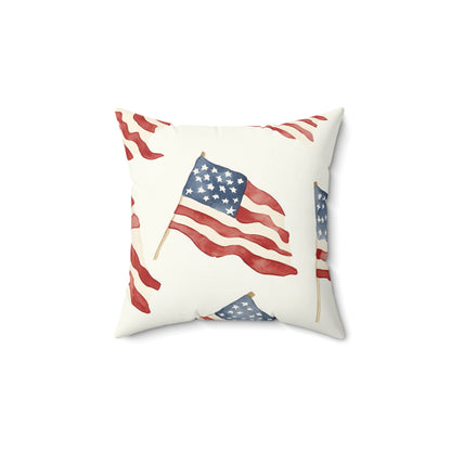 Waves of Freedom Throw Pillow
