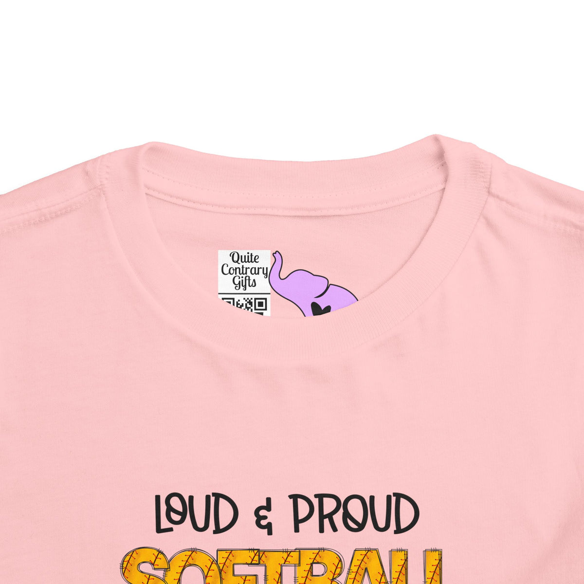 ""Loud & Proud Softball Sister Toddler Tee