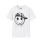 Melty Smiley Face w/Hat Adult T-shirt