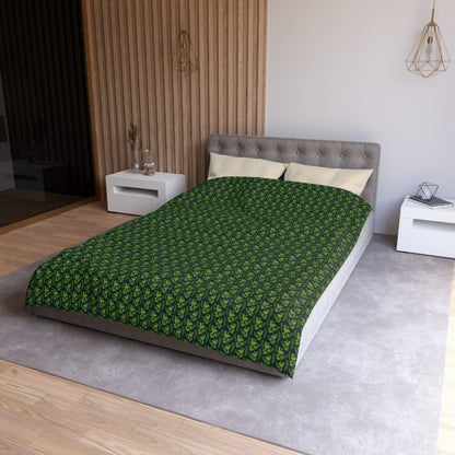 Emerald Canopy Frogs Microfiber Duvet Cover