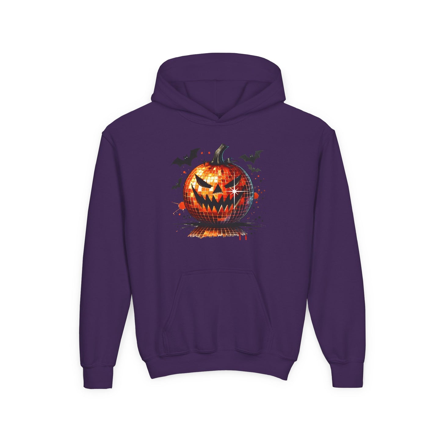 Halloween Disco Pumpkin Youth Heavy Blend Hooded Sweatshirt