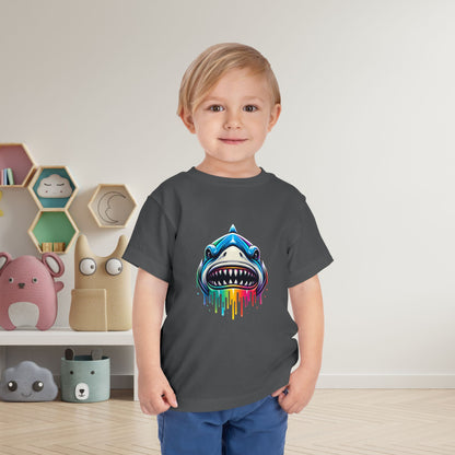 Colorful Shark Toddler Tee