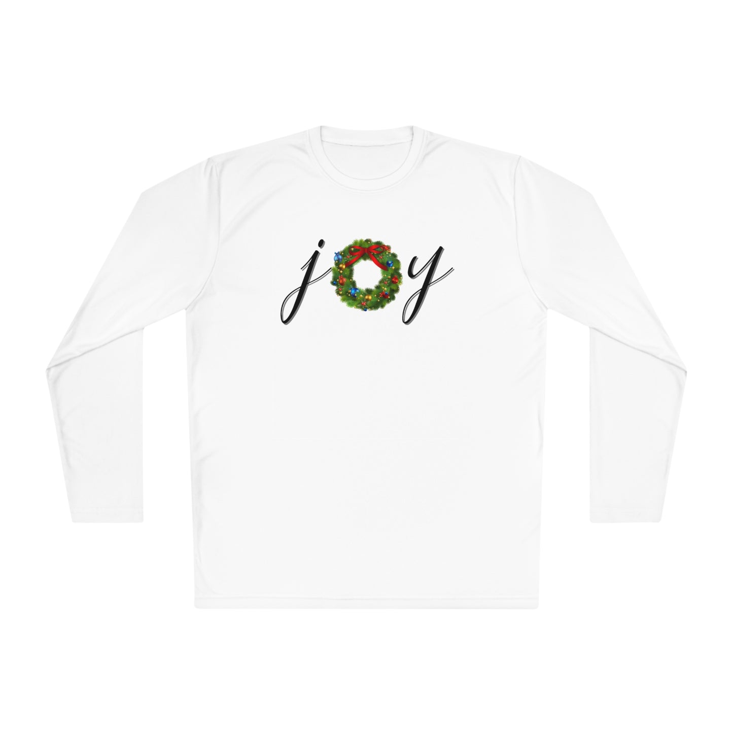 Joy w/Wreath Adult Long Sleeve Tee