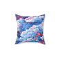 Azure Kumo Flow Throw Pillow