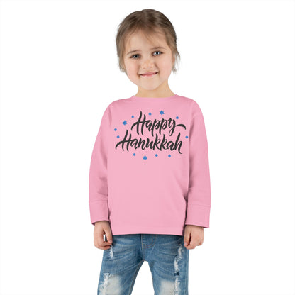 Happy Hanukkah 3 Toddler Long Sleeve Tee