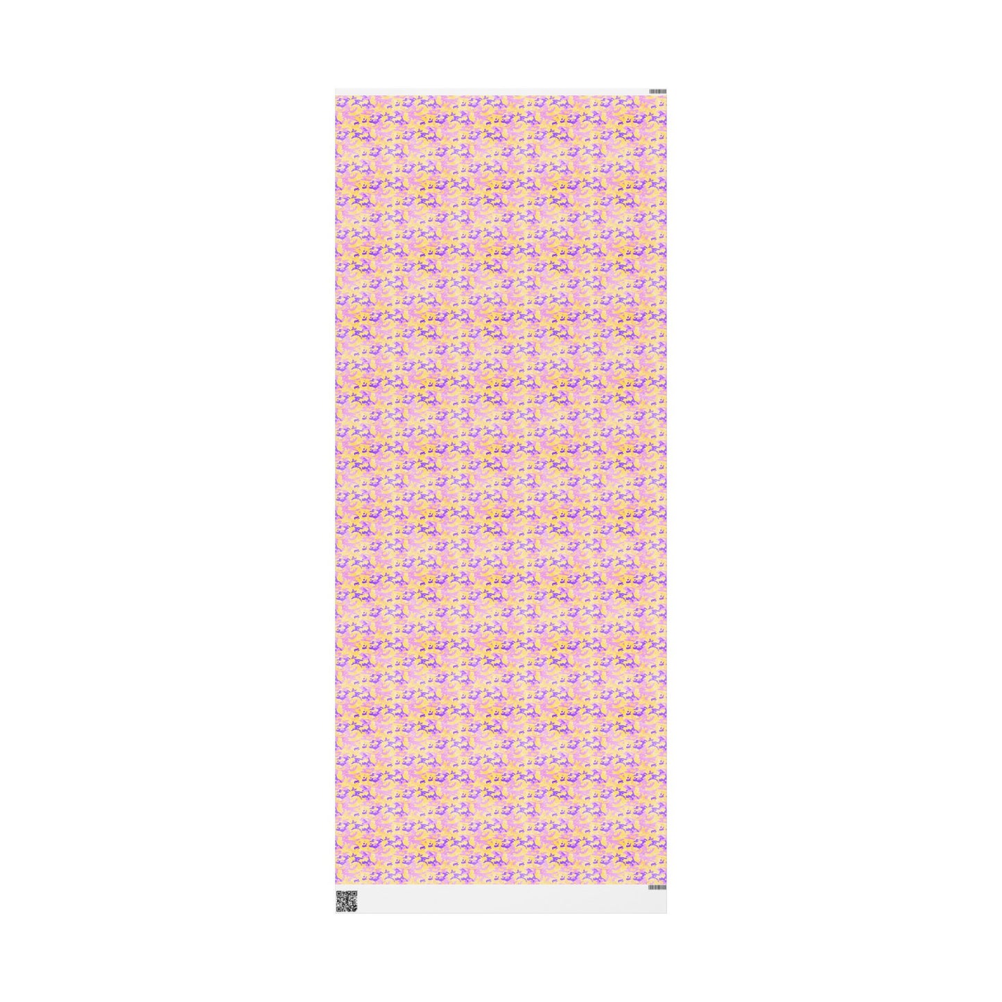 Peach Sorbet Camo Wrapping Paper