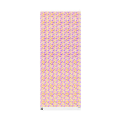 Peach Sorbet Camo Wrapping Paper