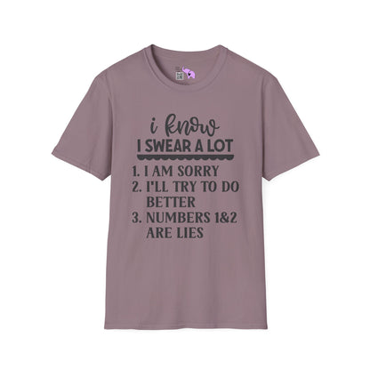 I Know I Swear Alot... Adult T-shirt
