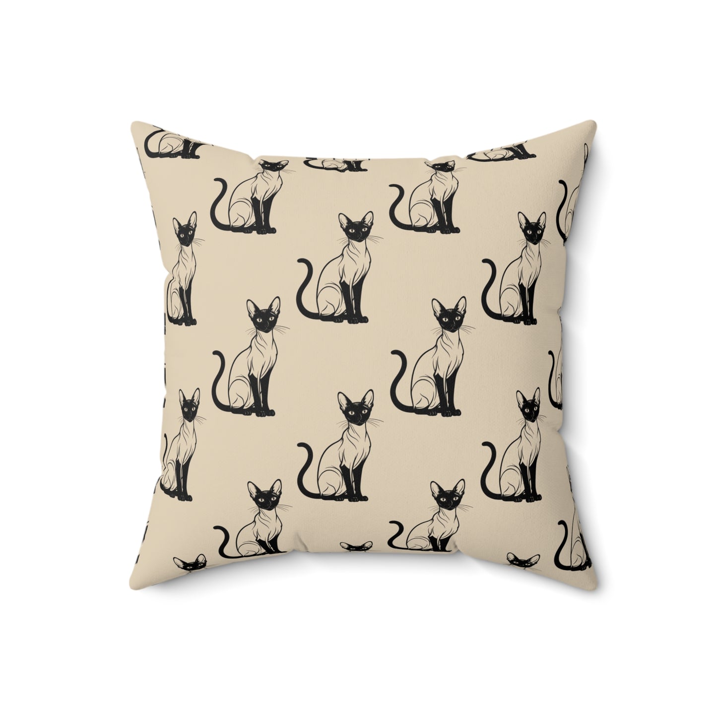 Siamese Charm – Sandy Dune Throw Pillow