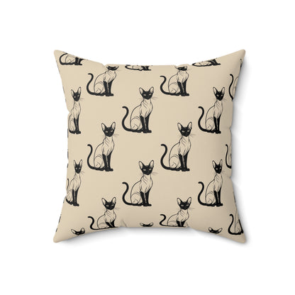 Siamese Charm – Sandy Dune Throw Pillow