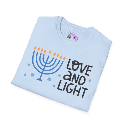 Hanukkah Love & Light 2 Adult T-shirt