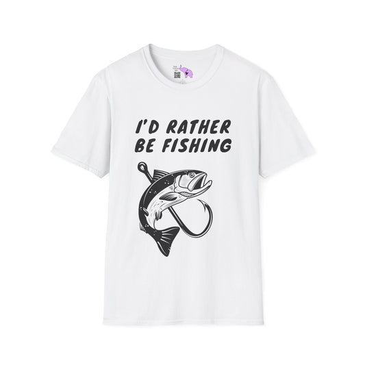I'd Rather Be Fishing Adult T-shirt