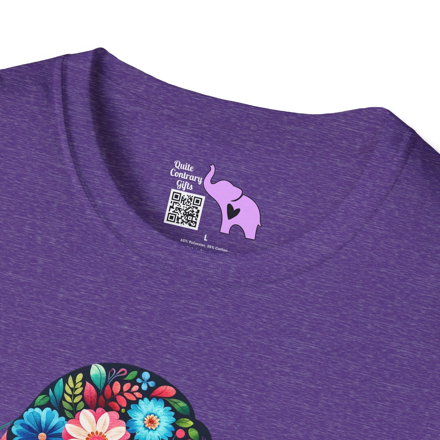 Flowery Mother & Child Adult T-shirt