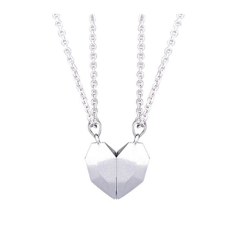 Magnet Heart Couples Necklace Sets