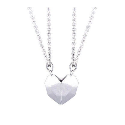 Magnet Heart Couples Necklace Sets