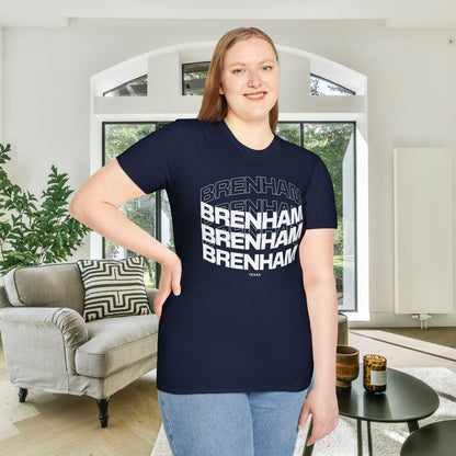 Brenham (Triple Arched) Texas Adult Unisex Tshirt