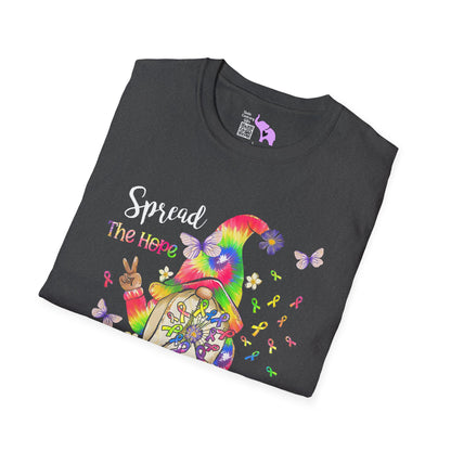 Gnome Spread the Hope Find the Cure All Colors 17 Adult T-shirt