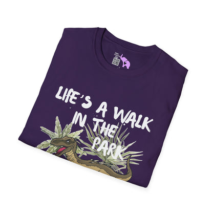 Life's Like A Walk In The Park... Jurassic Park Adult T-shirt
