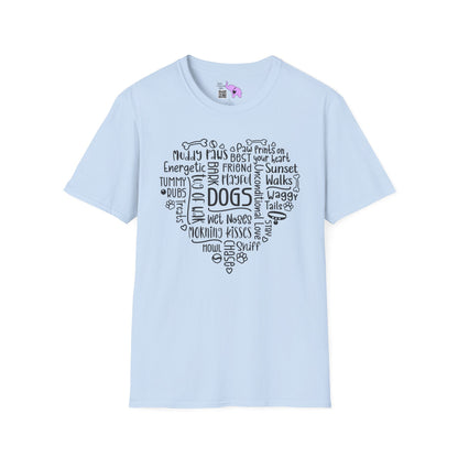 Dogs Heart Adult T-shirt
