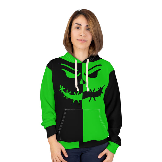 Creepy Stitch Hoodie – Green & Black