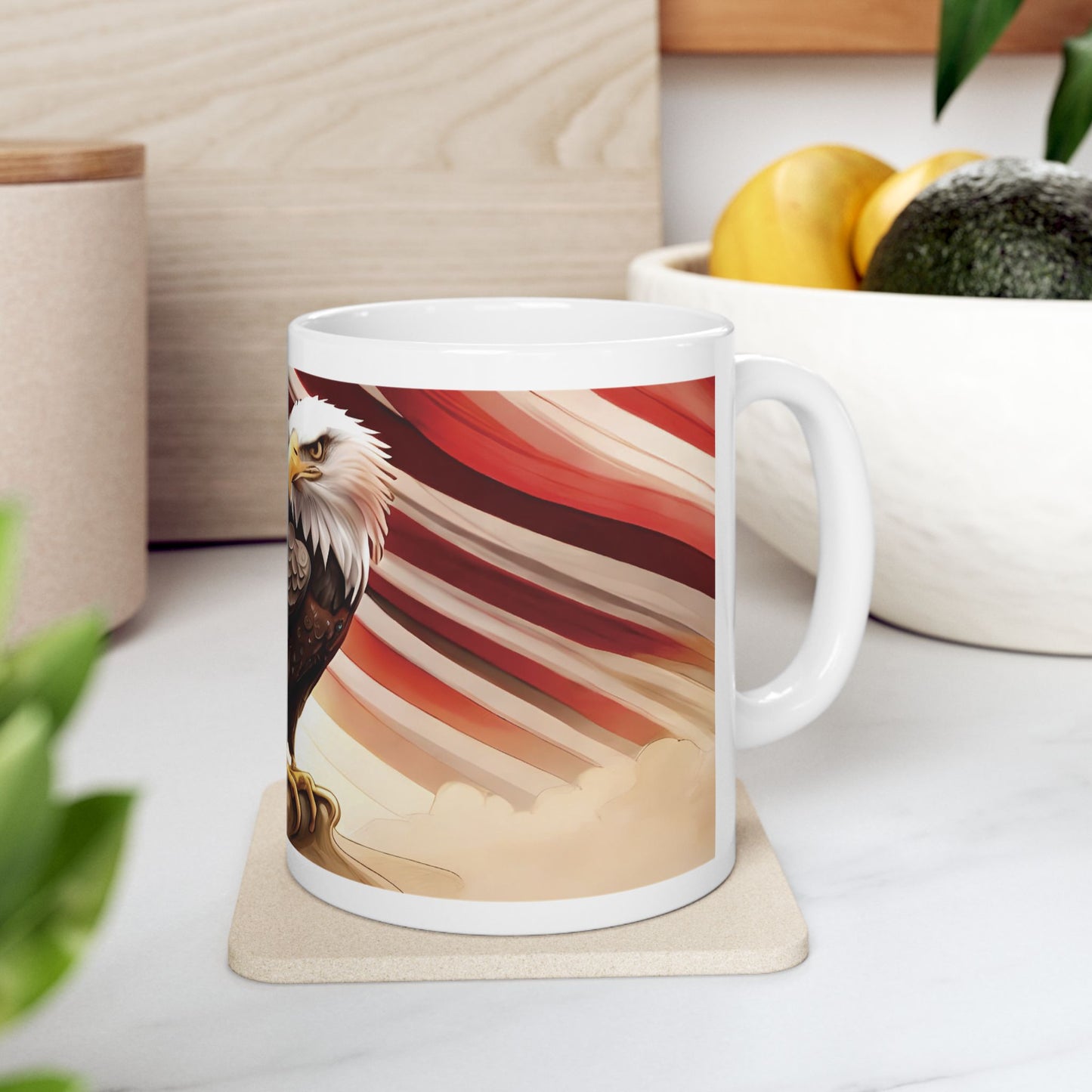 American Bald Eagle Ceramic Mug, (11oz, 15oz)