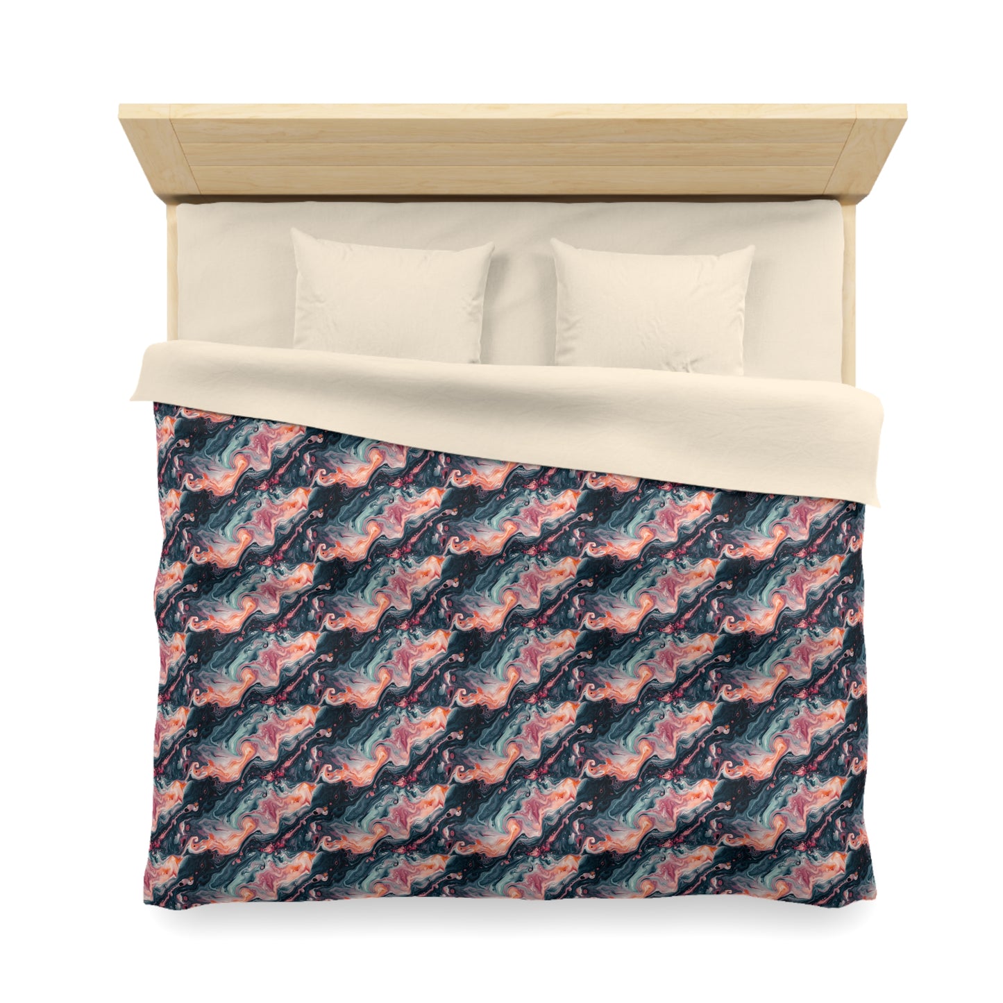 Pink Venom Marble Microfiber Duvet Cover